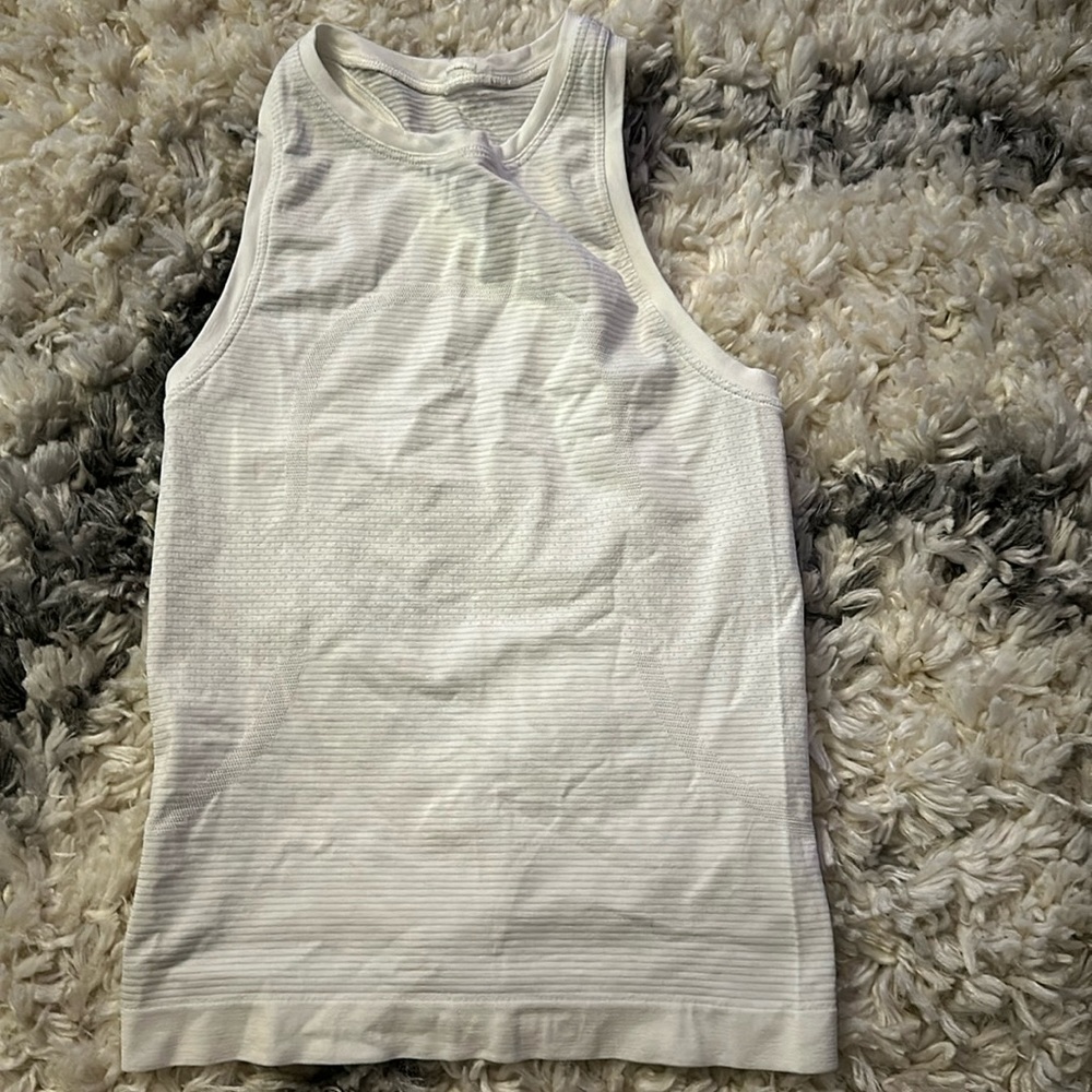 Lululemon white racer back tank